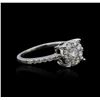 Image 2 : 14KT White Gold 0.85ctw Diamond Ring