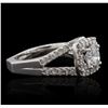Image 2 : 14KT White Gold 1.70ctw Diamond  Ring
