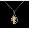 Image 2 : 14KT Yellow Gold Religious Pendant With Chain