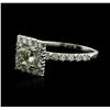 Image 2 : 14KT White Gold 1.31ctw Diamond Ring