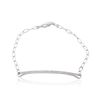 Image 1 : 14KT White Gold 0.22ctw Diamond Bracelet