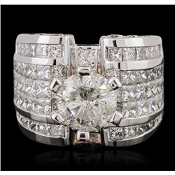 18KT White Gold 12.74ctw Diamond Ring
