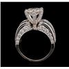 Image 4 : 18KT White Gold 12.74ctw Diamond Ring