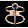 Image 1 : 14KT Rose Gold 0.55ct Sapphire Ring