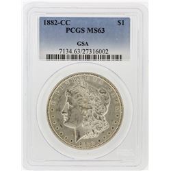 1882-CC PCGS MS63 Morgan Silver Dollar