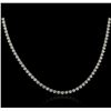 Image 2 : 14KT White Gold 10.62ctw Diamond Necklace