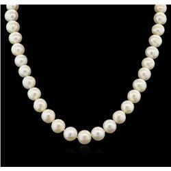 11MM Freshwater Pearl Necklace With 14KT Yellow Gold Clasp