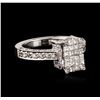 Image 2 : 18KT White Gold 1.42ctw Diamond Ring