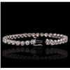 Image 3 : 14KT White Gold 8.20ctw Diamond Tennis Bracelet