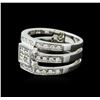 Image 2 : 18KT White Gold 0.90ctw Diamond Ring