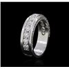 Image 3 : 18KT White Gold 0.94ctw Diamond Ring