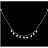 Image 1 : 0.52ctw Diamond Necklace - 14KT White Gold
