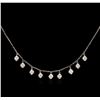 Image 2 : 0.52ctw Diamond Necklace - 14KT White Gold