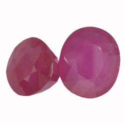 15.38ctw Oval Mixed Ruby Parcel