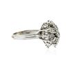 Image 2 : 14KT White Gold 0.95ctw Diamond Ring