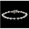 Image 1 : 14KT White Gold 2.17ctw Diamond Bracelet