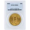 Image 1 : 1928 PCGS MS63 $20 St. Gaudens Double Eagle Gold Coin