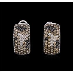 2.04ctw Diamond Earrings - 18KT White Gold