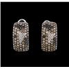Image 1 : 2.04ctw Diamond Earrings - 18KT White Gold