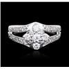 Image 1 : 14KT White Gold 1.00ctw Diamond Ring