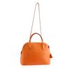 Image 4 : Hermes Orange Ostrich Bolide Handbag Tote
