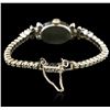 Image 2 : Hamilton 14KT White Gold 1.21ctw Diamond Vintage Ladies Watch