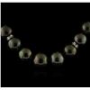 Image 2 : Tahitian Cultured Pearl Necklace With 14KT White Gold Diamond Clasp