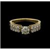 Image 1 : 0.98ctw Diamond Ring - 18KT Yellow Gold