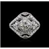 Image 1 : 18KT White Gold 2.37ctw Diamond Ring