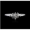 Image 1 : 10KT White Gold 0.10ctw Diamond Ring
