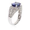 Image 3 : 14KT White Gold 2.84ct Tanzanite and Diamond Ring