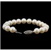 Image 3 : Fresh Water Pearl Bracelet - 14KT White Gold
