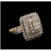 Image 2 : 14KT Yellow Gold 3.60ctw Diamond Ring