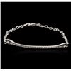 Image 1 : 14KT White Gold 0.26ctw Diamond Bracelet