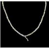 Image 1 : 49.29ctw Rough Cut Diamond Necklace - 14KT White Gold