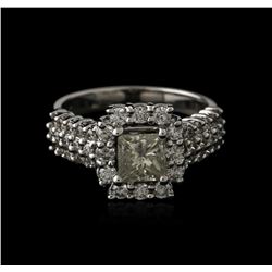 14KT White Gold 1.58ctw Diamond Ring