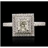 Image 1 : 14KT White Gold 1.57ctw Diamond Ring