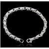 Image 3 : 14KT White Gold 1.01ctw Diamond Bracelet