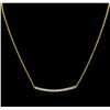 Image 1 : 14KT Yellow Gold 0.84ctw Diamond Necklace