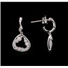 Image 2 : 0.57ctw Diamond Earrings - 14KT White Gold