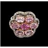 Image 1 : 5.92ctw Sapphire and Diamond Ring - 14KT Two-Tone Gold