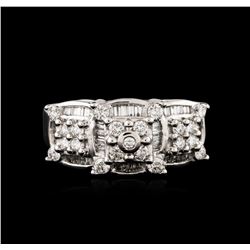 14KT White Gold 0.87ctw Diamond Ring