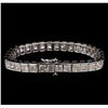 Image 2 : 26.35ctw Diamond Tennis Bracelet - 14KT White Gold