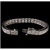 Image 3 : 26.35ctw Diamond Tennis Bracelet - 14KT White Gold
