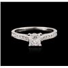 Image 1 : 18KT White Gold 1.18ctw Diamond Ring