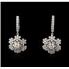 Image 1 : 14KT White Gold 1.90ctw Diamond Earrings