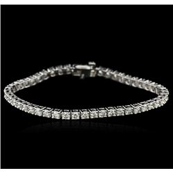 14KT White Gold 5.13ctw Diamond Tennis Bracelet