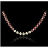 Image 1 : 14KT Yellow Gold 50.40ctw Ruby and Diamond Necklace