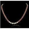 Image 2 : 14KT Yellow Gold 50.40ctw Ruby and Diamond Necklace