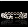 Image 3 : 14KT White Gold 1.07ctw Diamond Bracelet